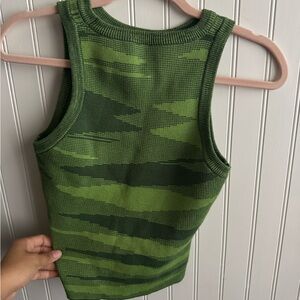 Green Camouflage Women's Tank Top
